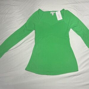 Isabel Maternity by Ingrid and Isabel - Green Corsetry Rib Top